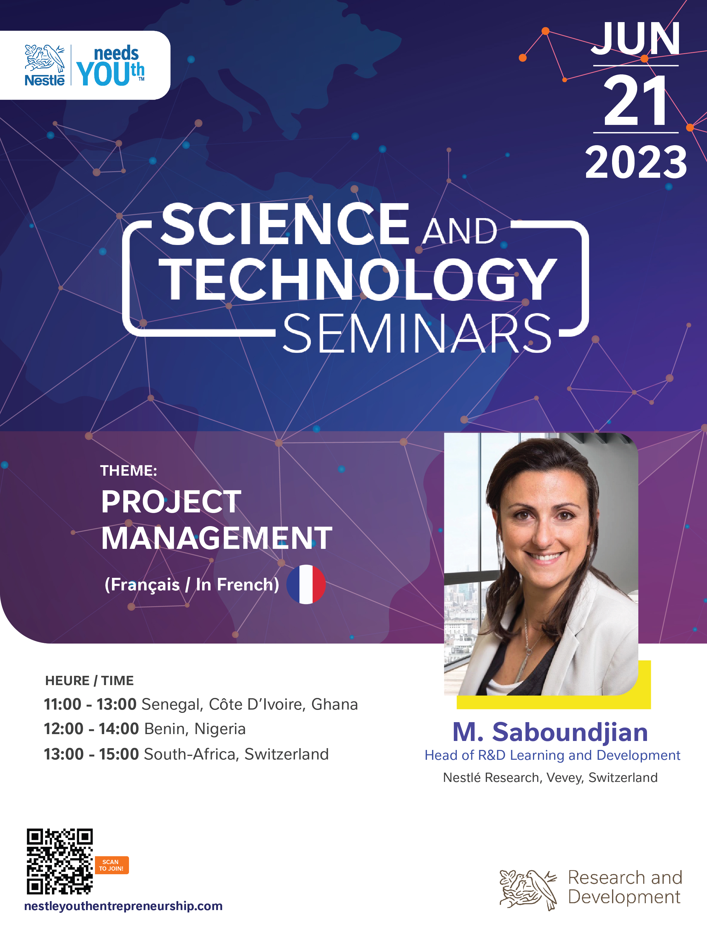 S&T Seminars - Project Management speaker (FR)