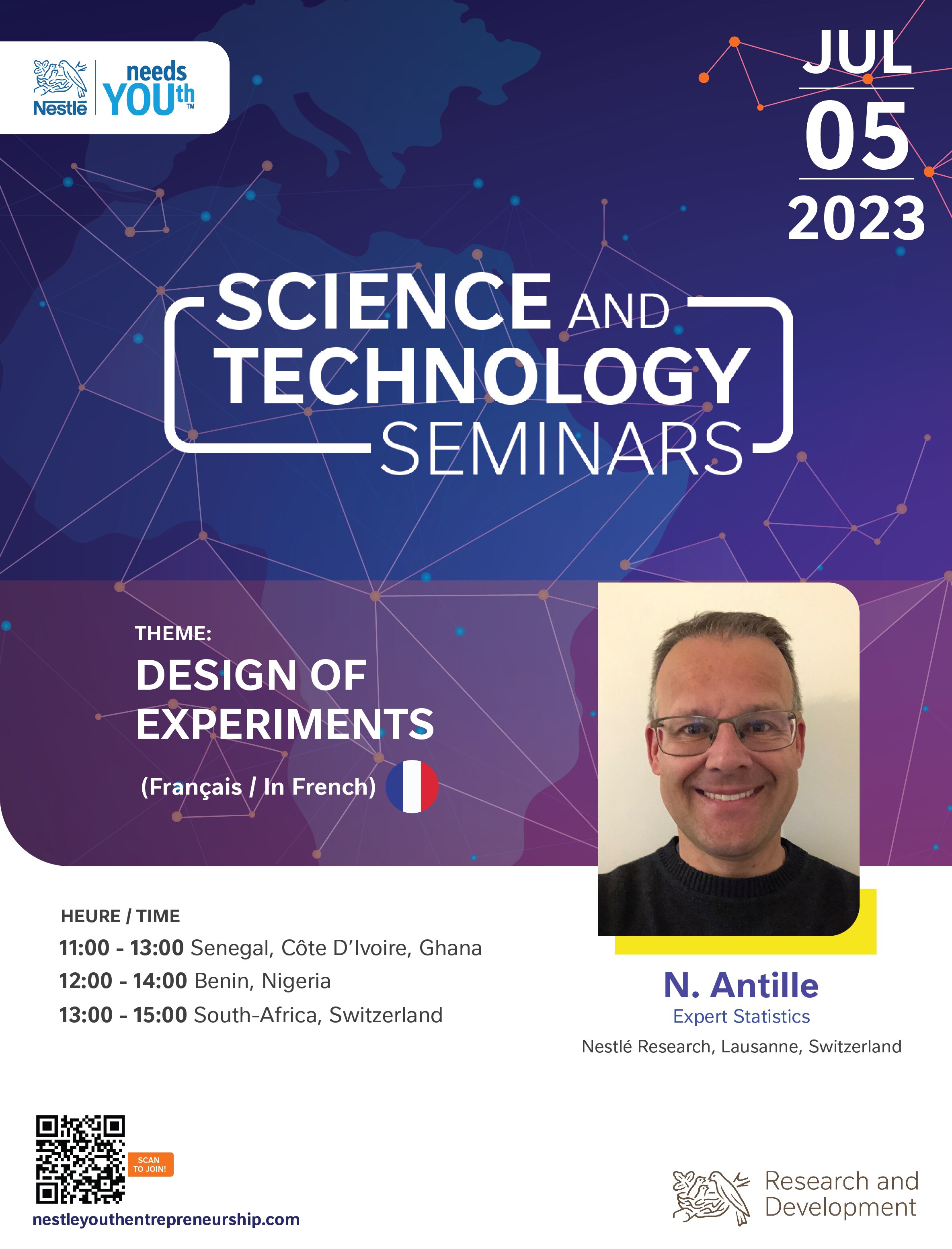 S&T Seminars - Design of experiments speaker